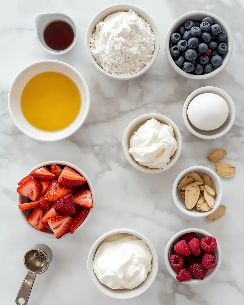 Ingredients for 4th july dessert board cozy