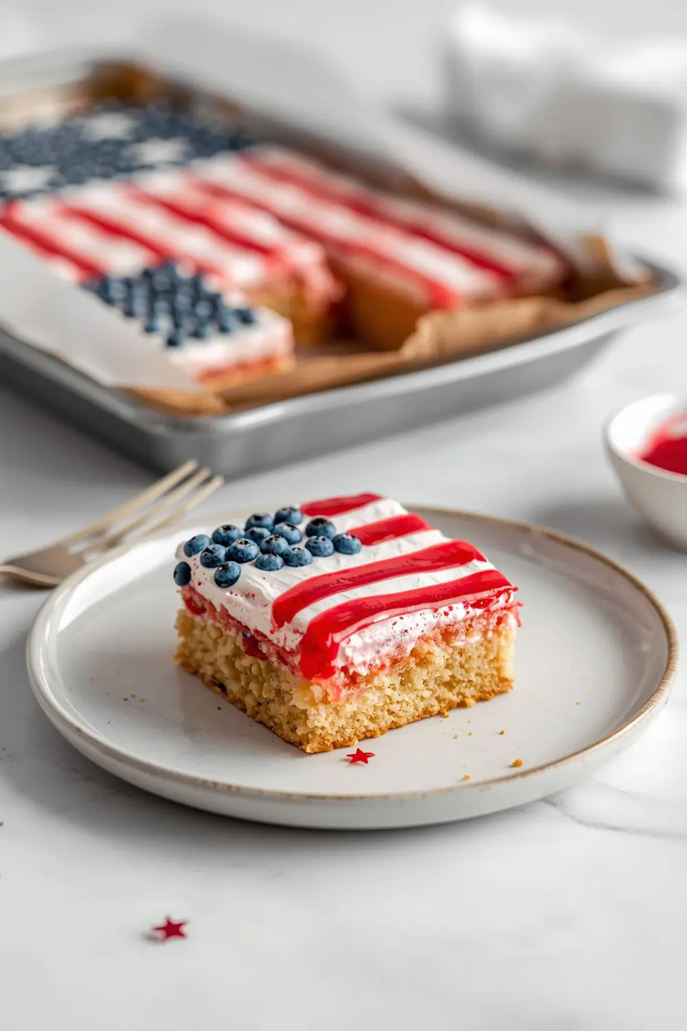 american flag sheet cake homemade