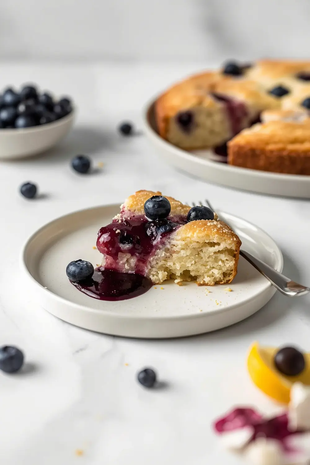 blueberry lemon poke cake cozy