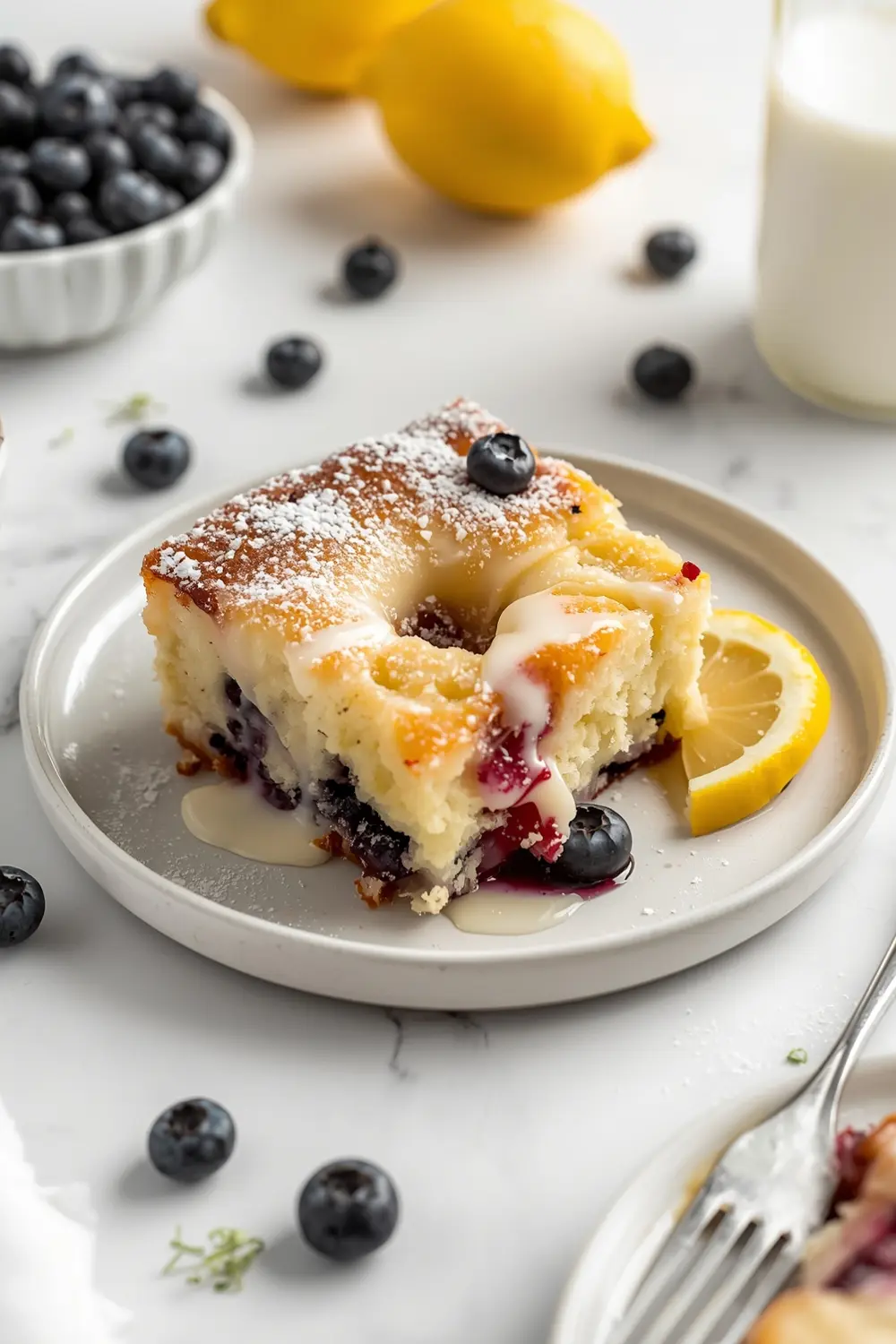 blueberry lemon poke cake cozy