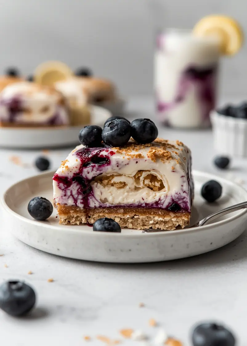 blueberry swirl ice cream cozy ready to serve