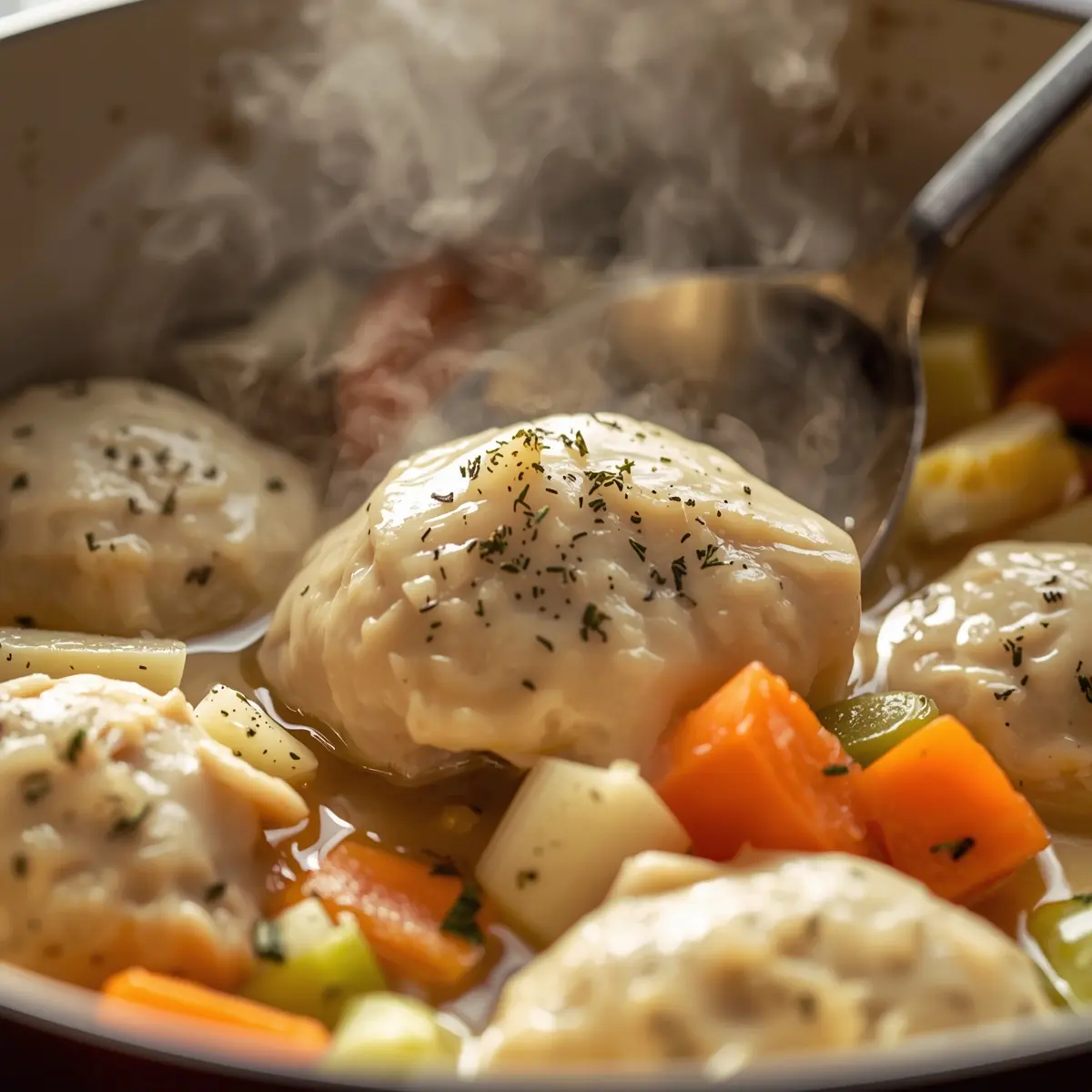 Cooking instructions for chicken and dumplings