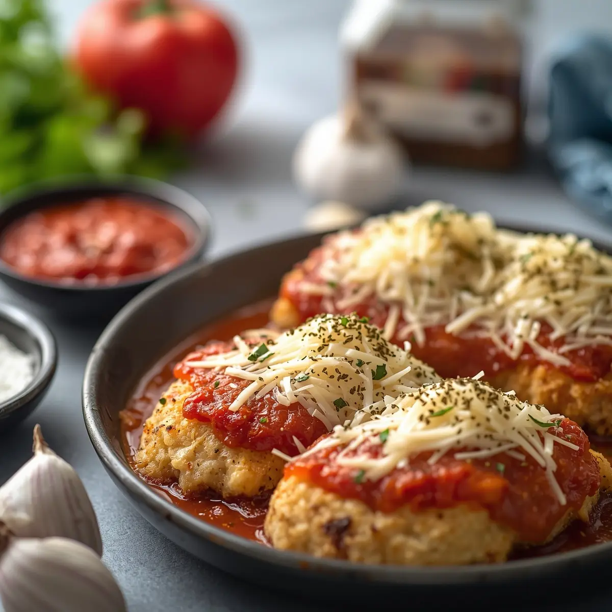 Cooking instructions for chicken parmesan baked