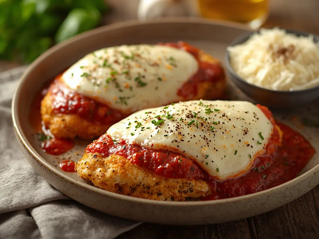 chicken parmesan baked ready to serve