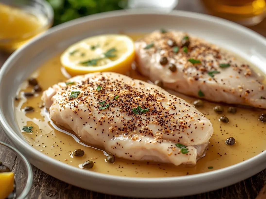 chicken piccata lemon caper ready to serve