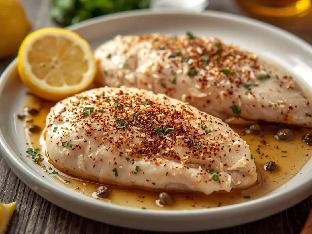 chicken piccata lemon caper ready to serve