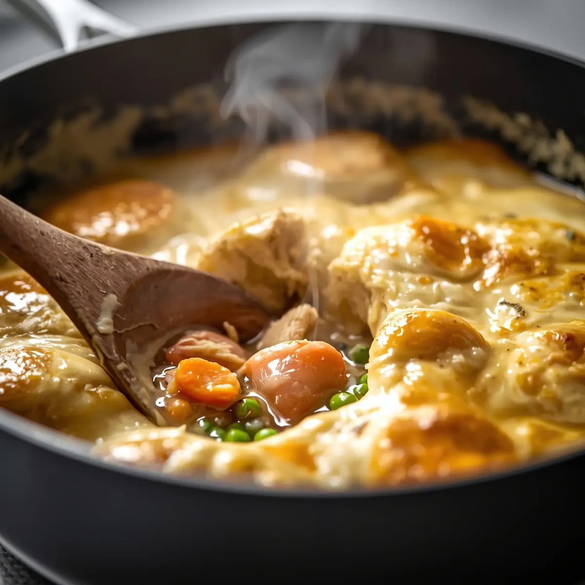 Cooking instructions for chicken pot pie recipe