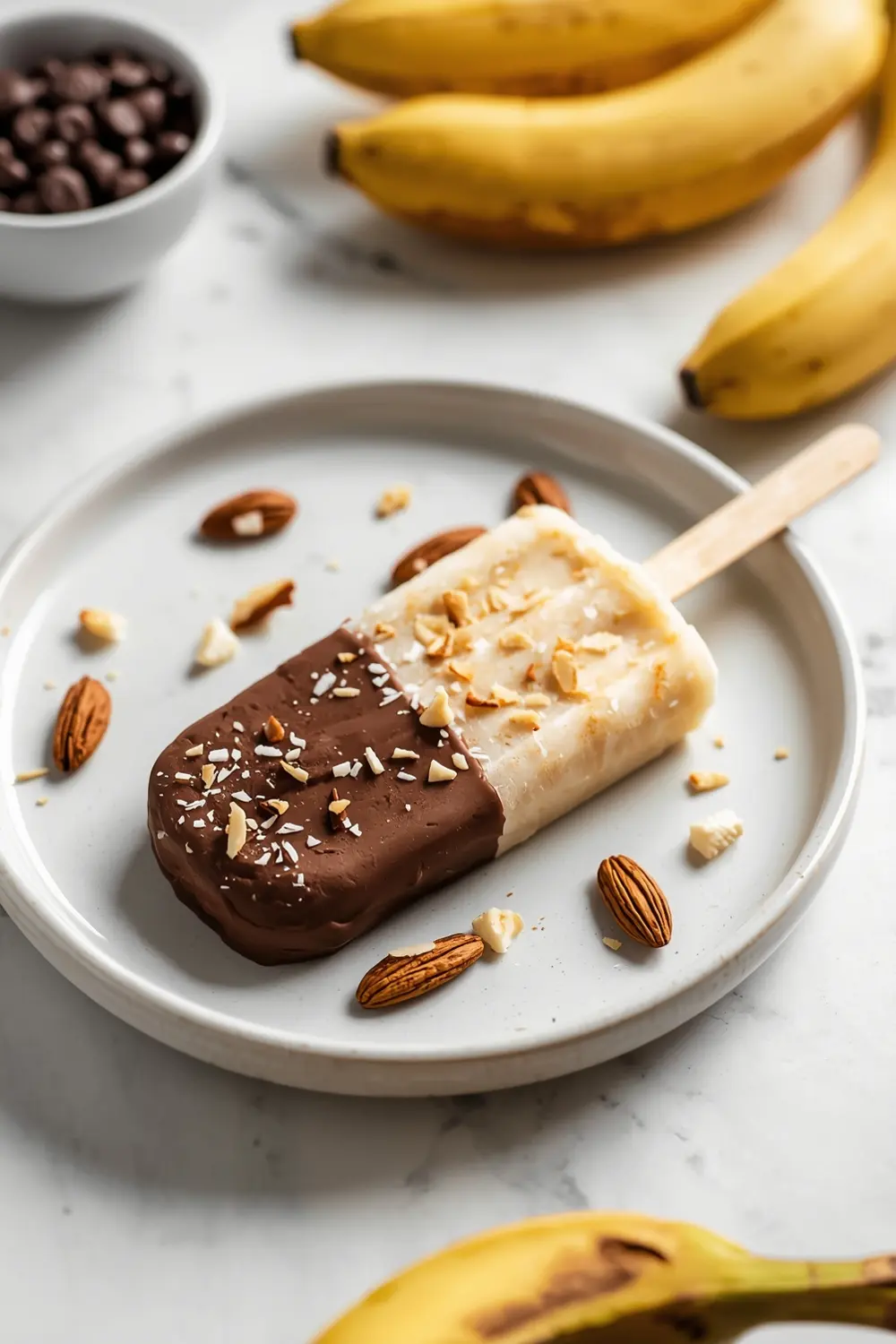 chocolate dipped banana pops cozy