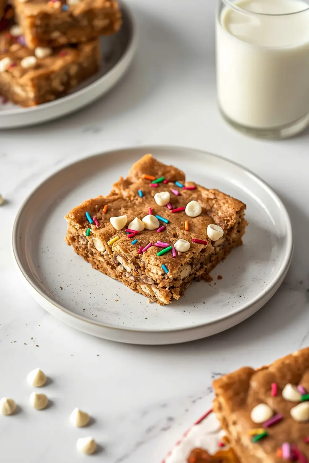 confetti blondies 4th july cozy