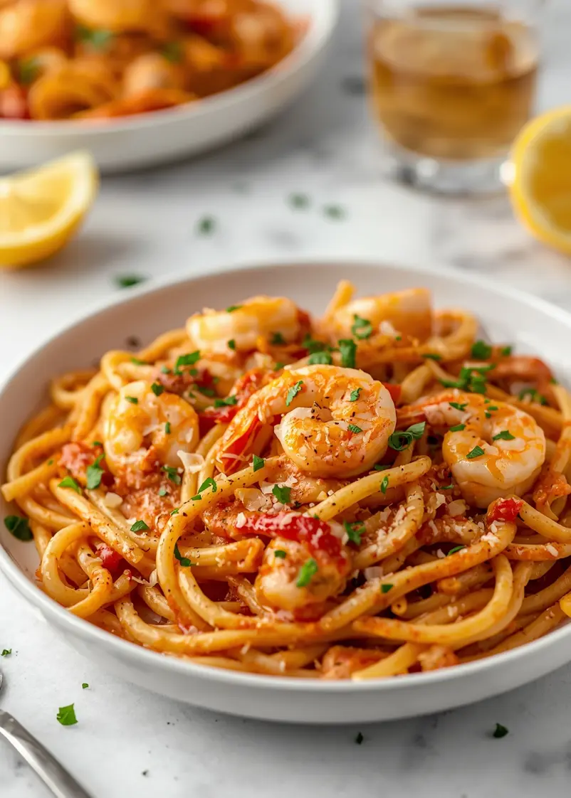 creamy cajun shrimp pasta cozy ready to serve