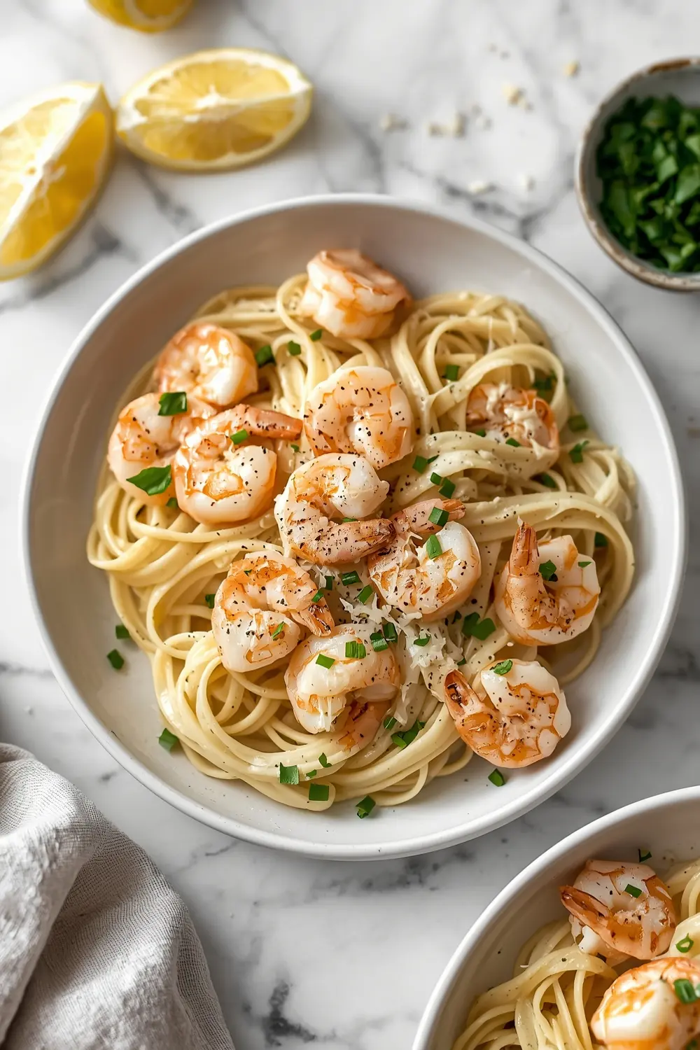 creamy garlic shrimp pasta cozy