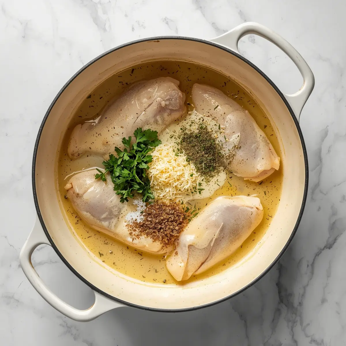 Cooking instructions for creamy lemon garlic chicken cozy recipe