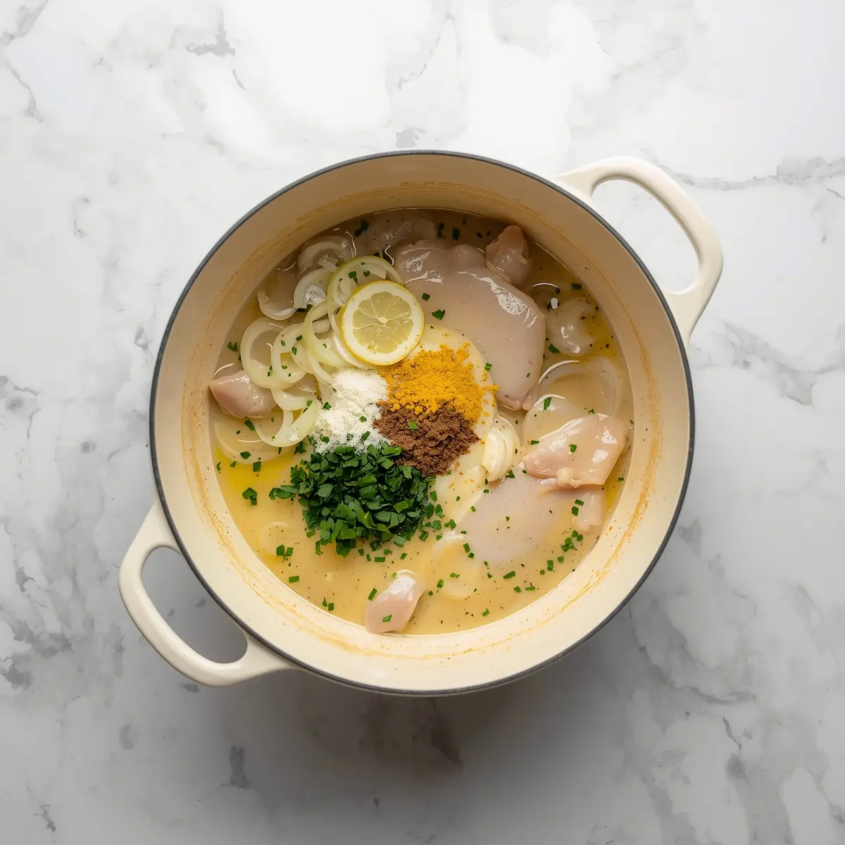 Cooking instructions for creamy lemon garlic chicken cozy