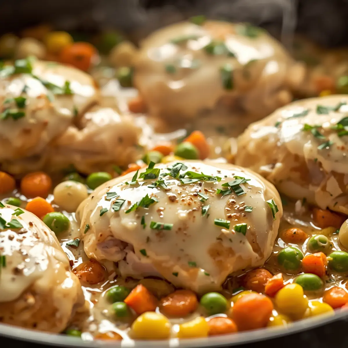 Cooking instructions for creamy ranch chicken