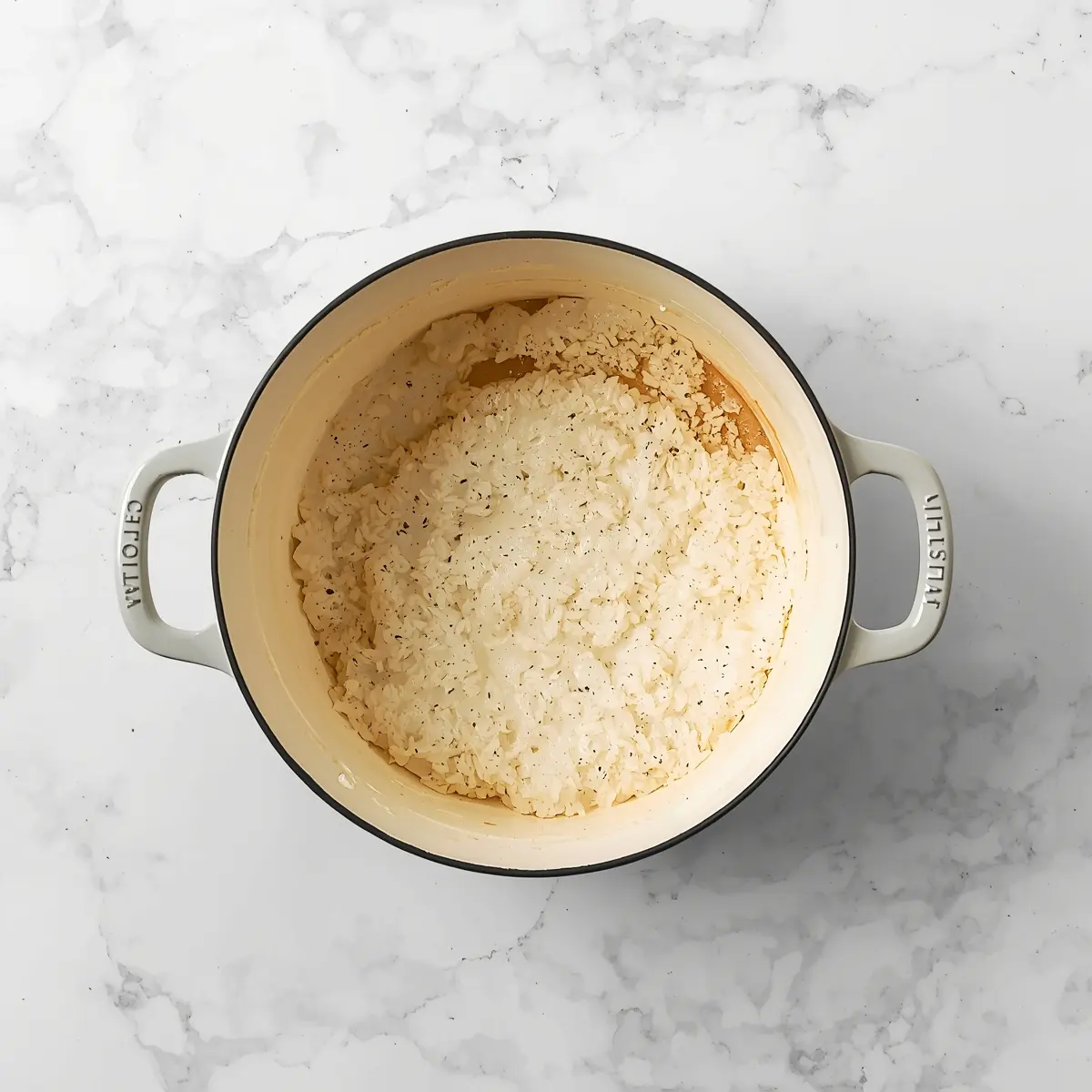 Cooking instructions for creamy rice pudding