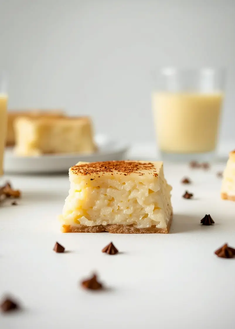 creamy rice pudding ready to serve