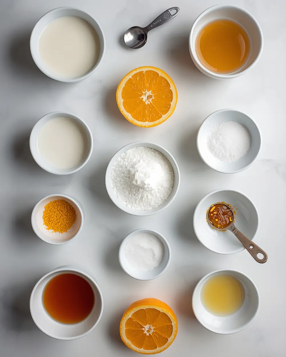 Ingredients for dreamsicle popsicles cozy