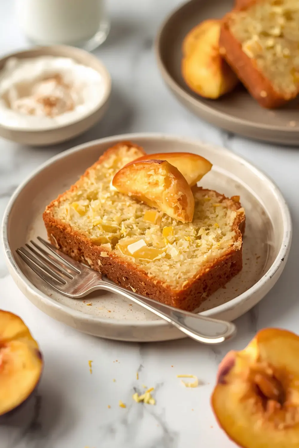 fresh peach pound cake cozy