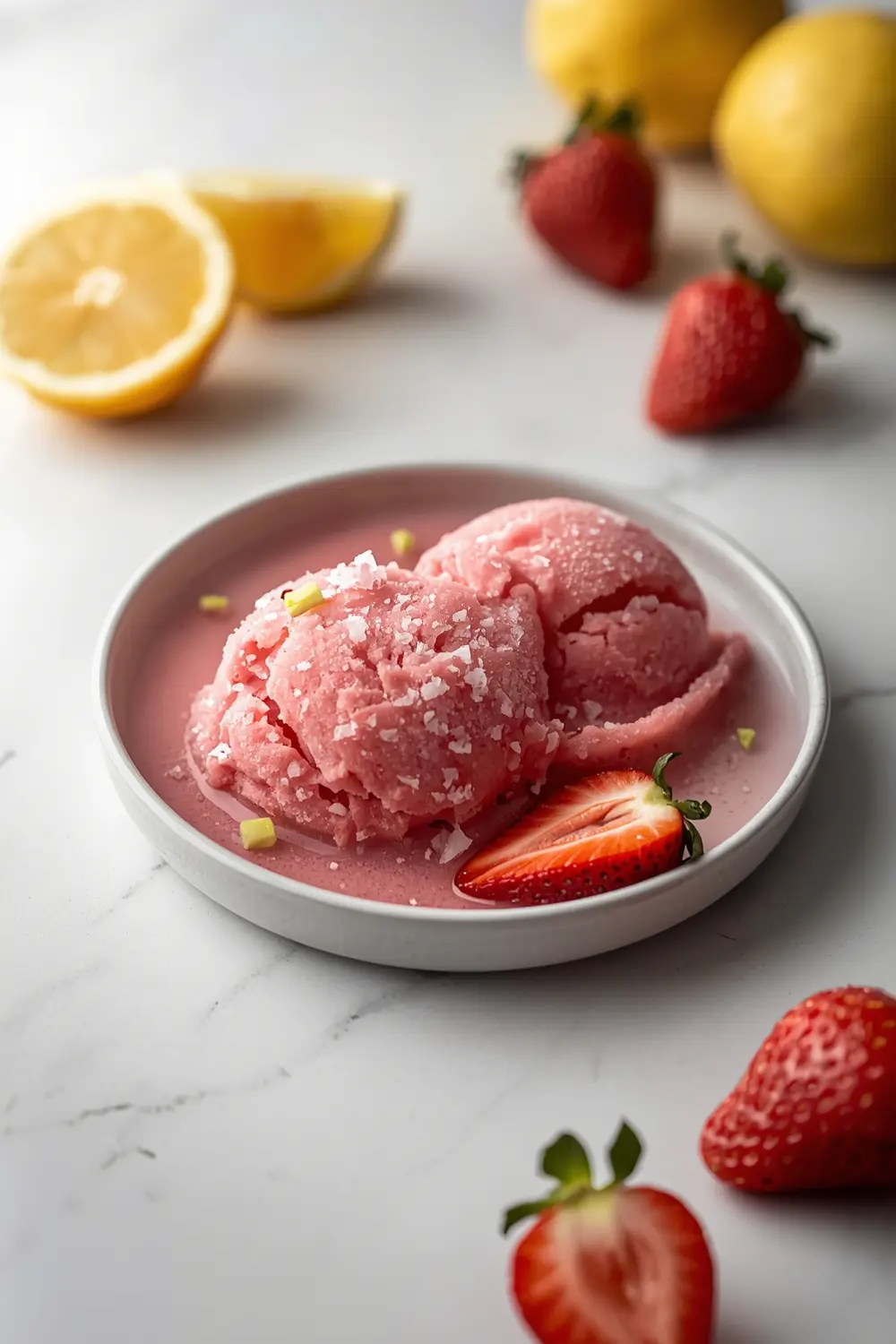 fresh strawberry sorbet cozy
