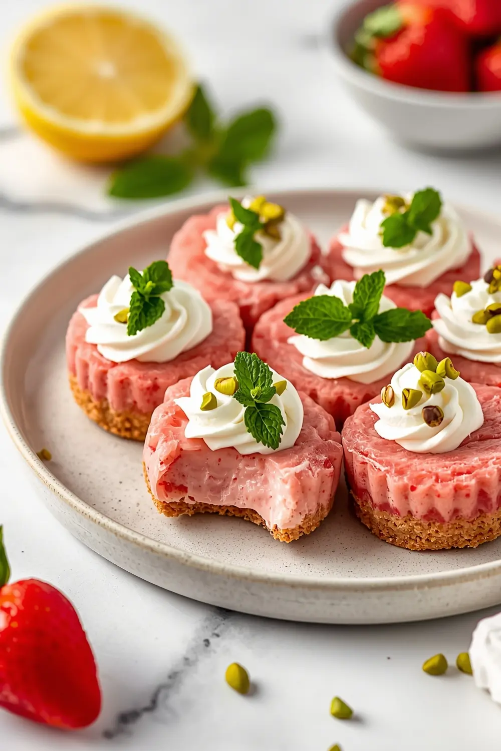 frozen strawberry cheesecake bites cozy