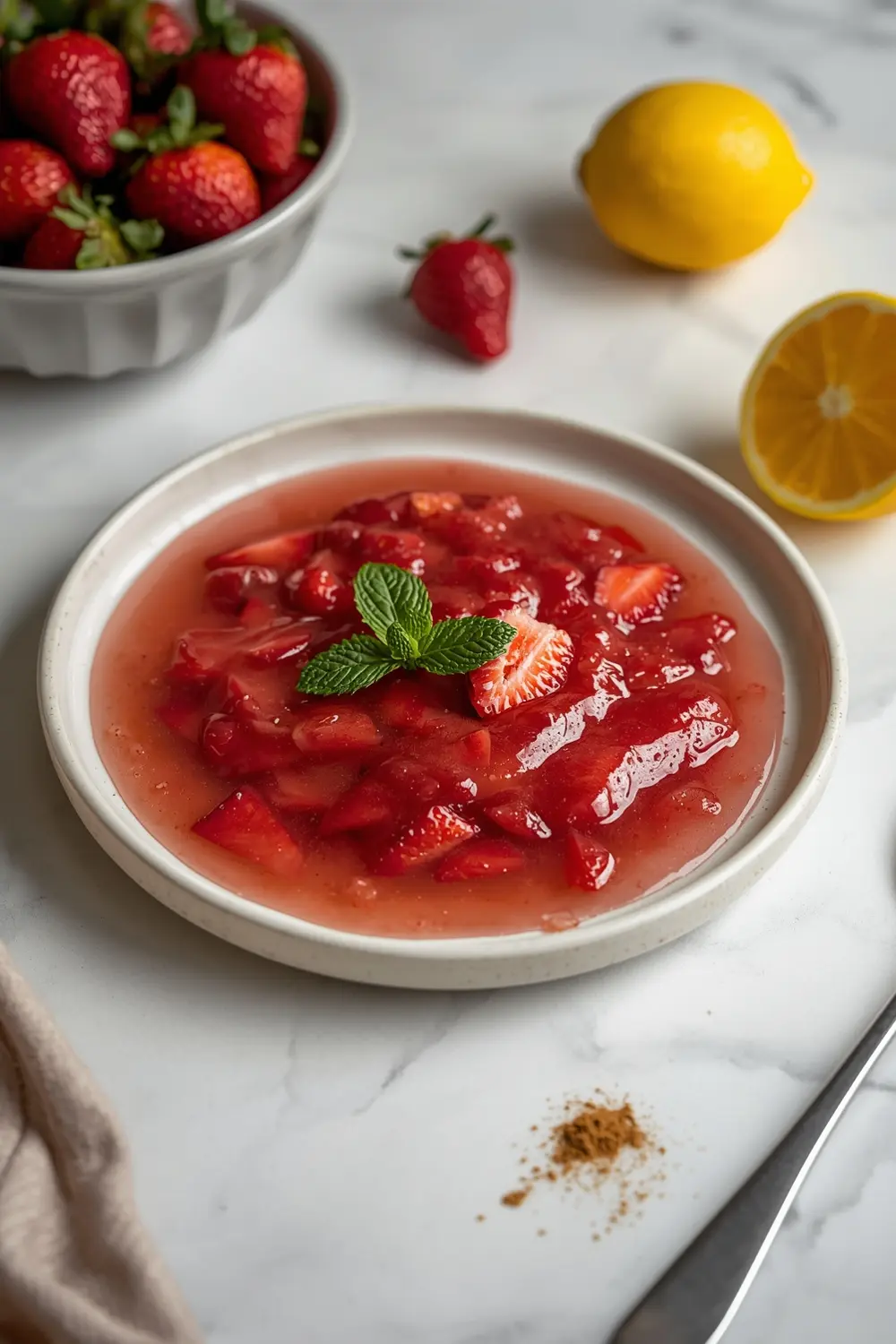 homemade strawberry sauce cozy
