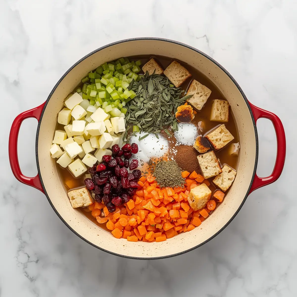 Cooking instructions for homemade stuffing cozy Thanksgiving