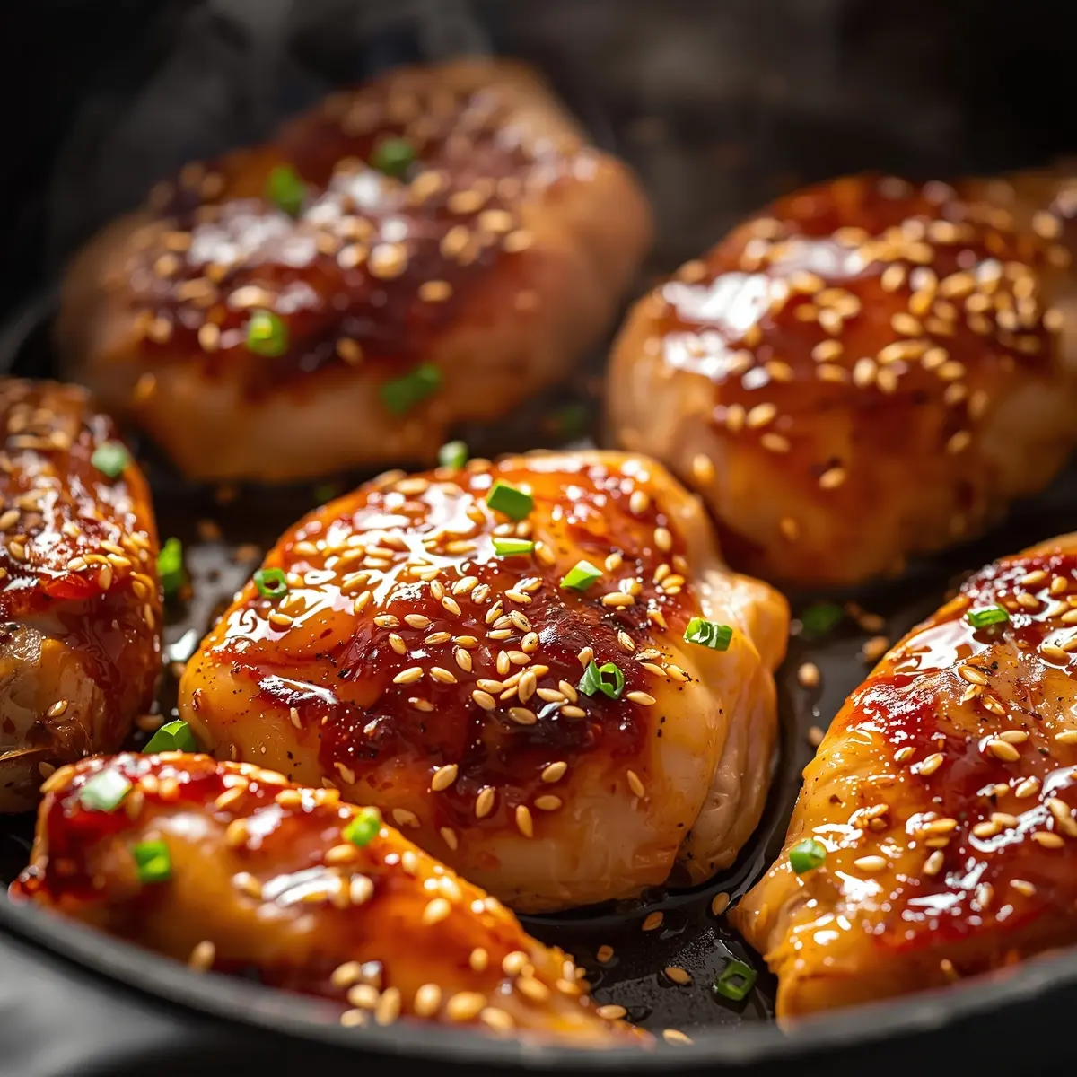Cooking instructions for honey garlic chicken thighs