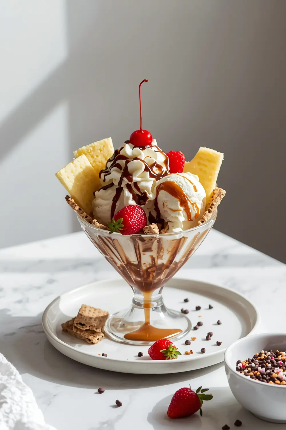 ice cream sundae bar cozy