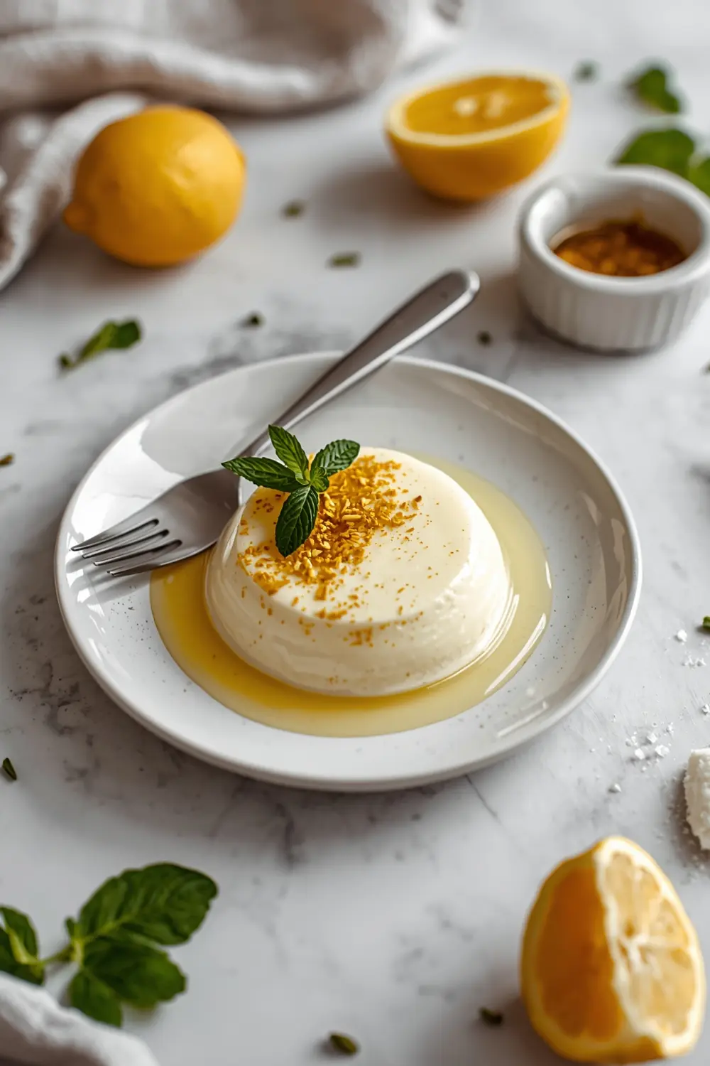 lemon posset cozy dessert