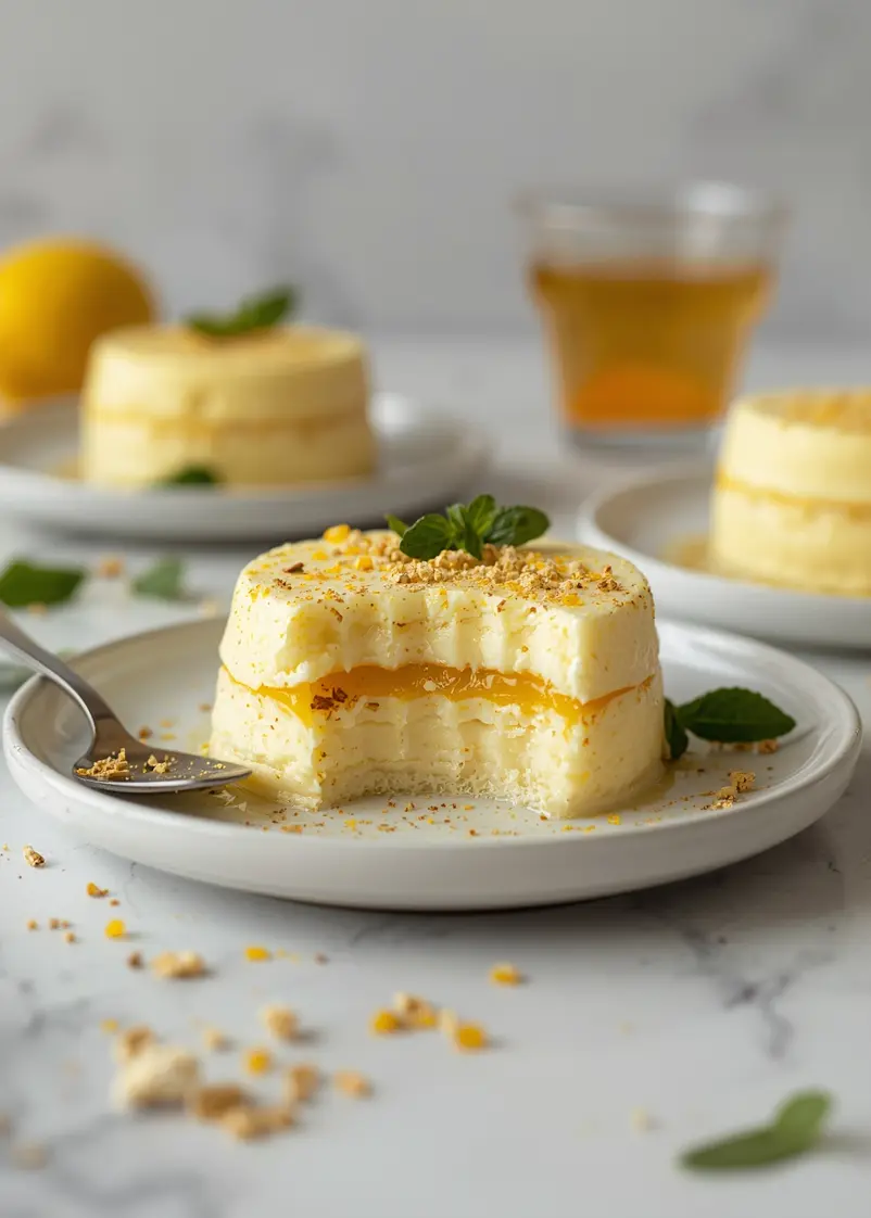 lemon posset cozy dessert ready to serve