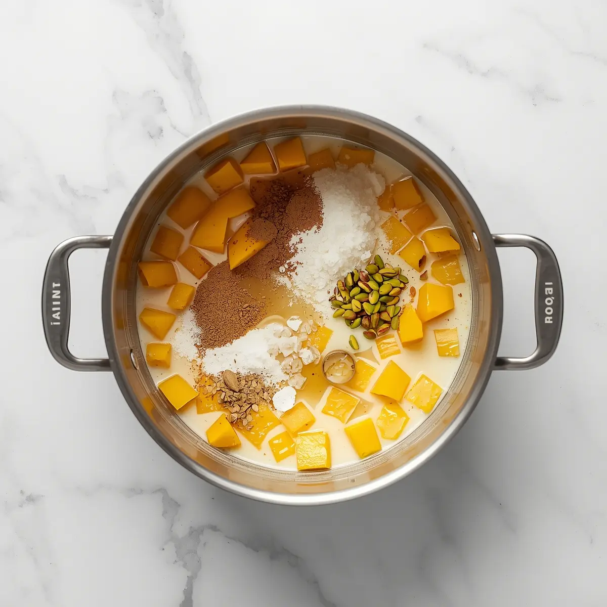 Cooking instructions for mango coconut panna cotta cozy
