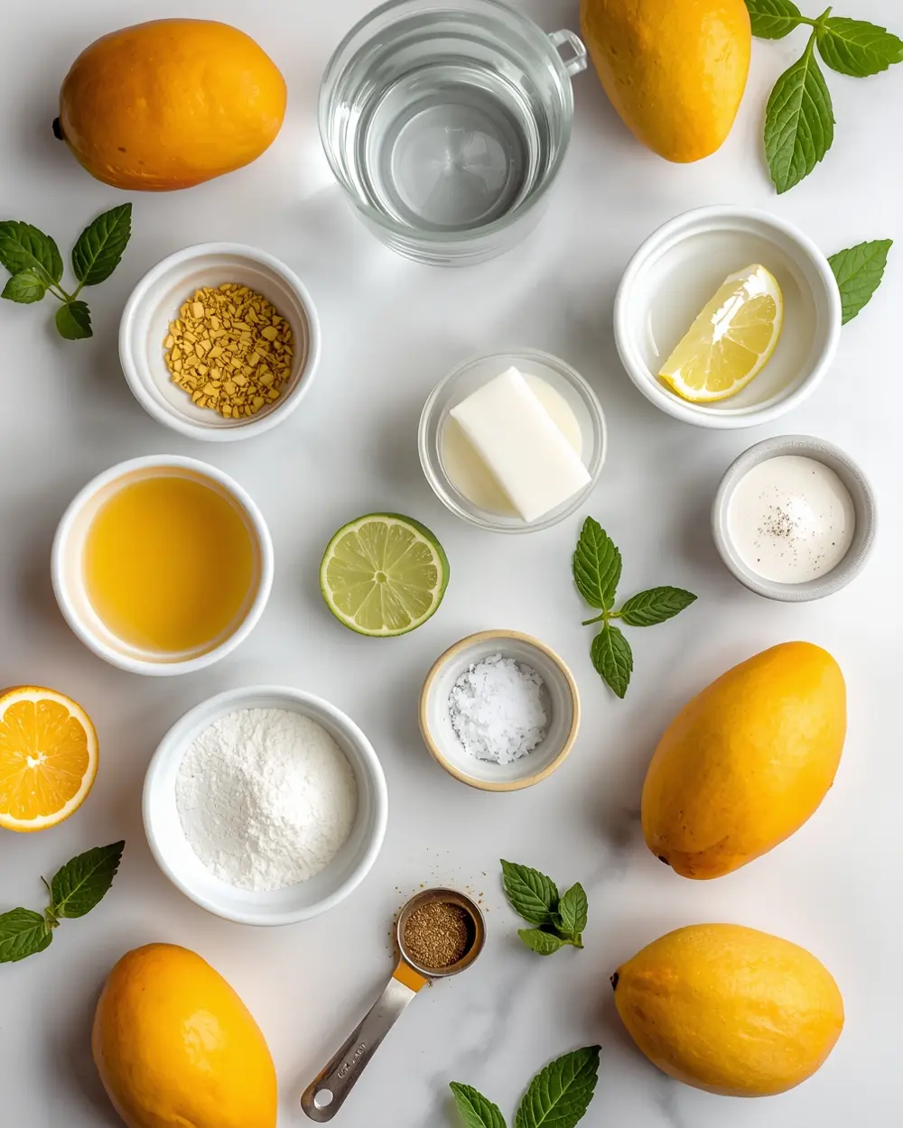 Ingredients for mango sorbet cozy homemade