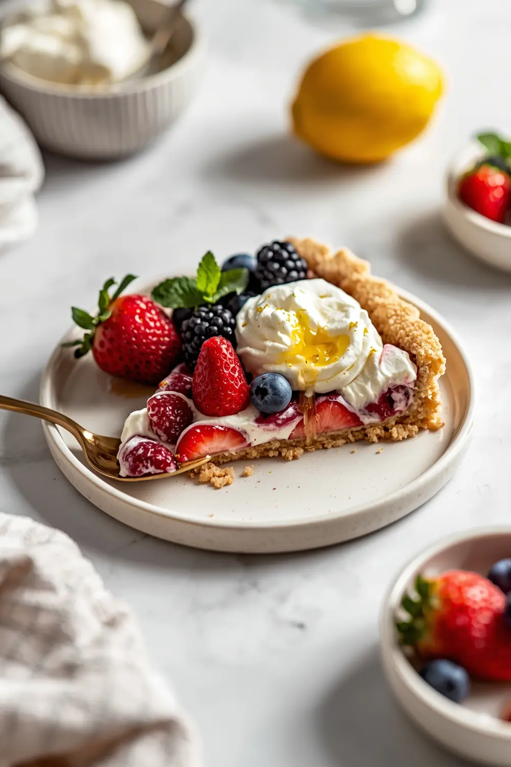 no bake berry tart cozy