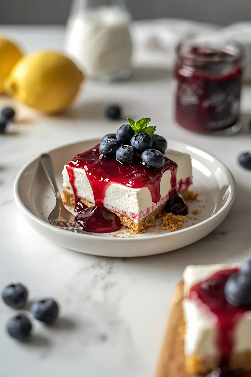 no bake blueberry cream pie cozy
