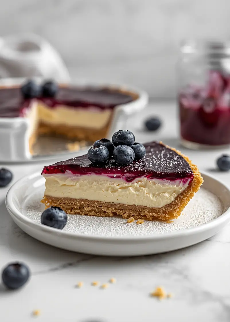 no bake blueberry cream pie cozy ready to serve