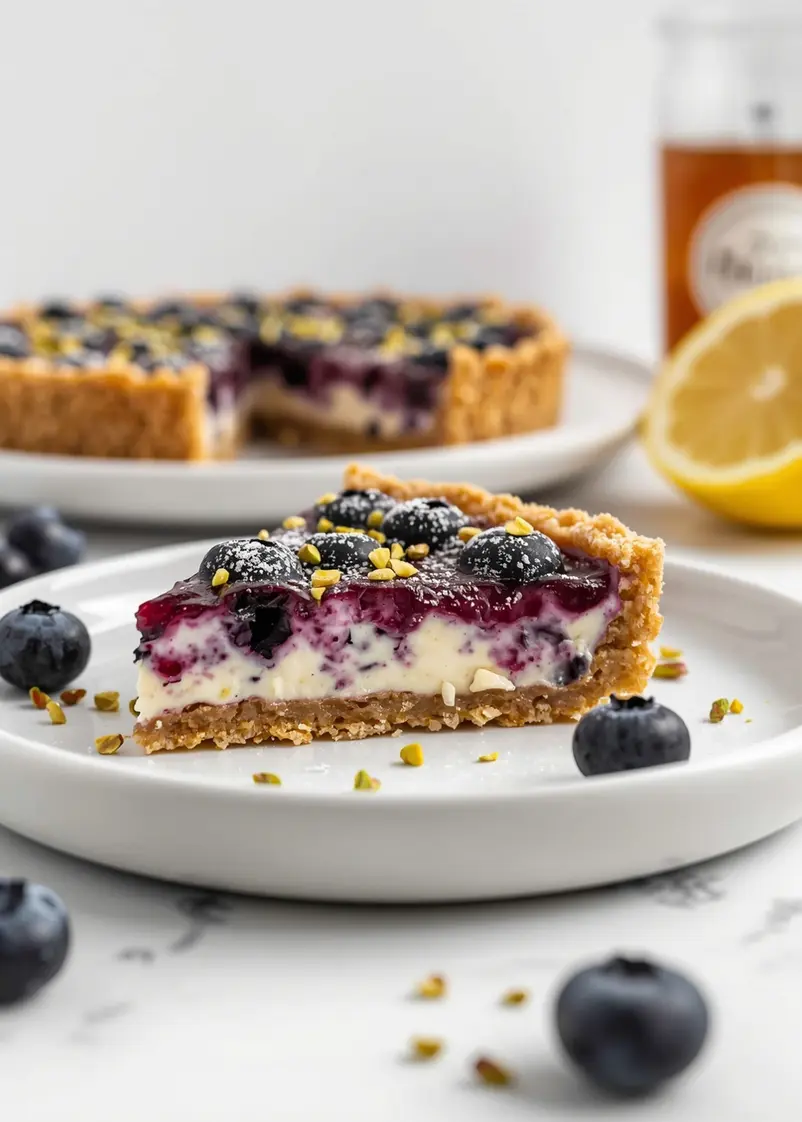 no bake blueberry lemon tart cozy ready to serve