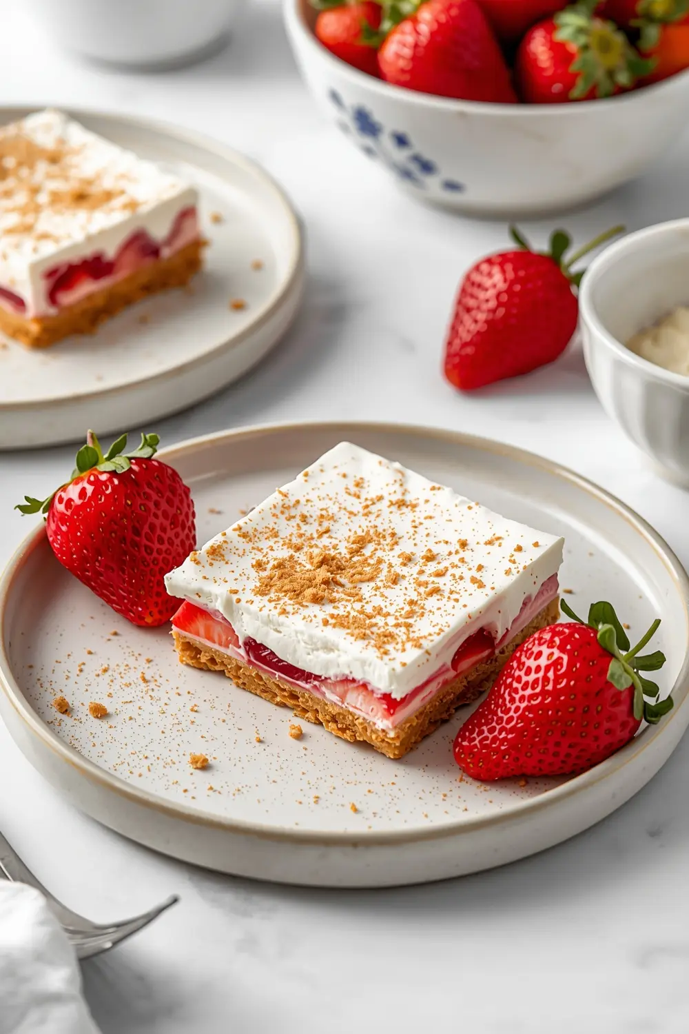 no bake strawberry cream bars cozy