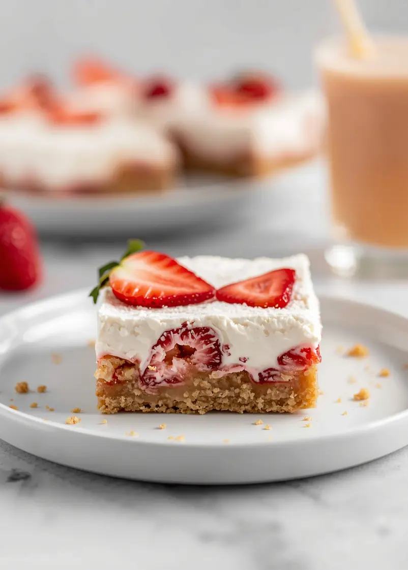 no bake strawberry cream bars cozy ready to serve