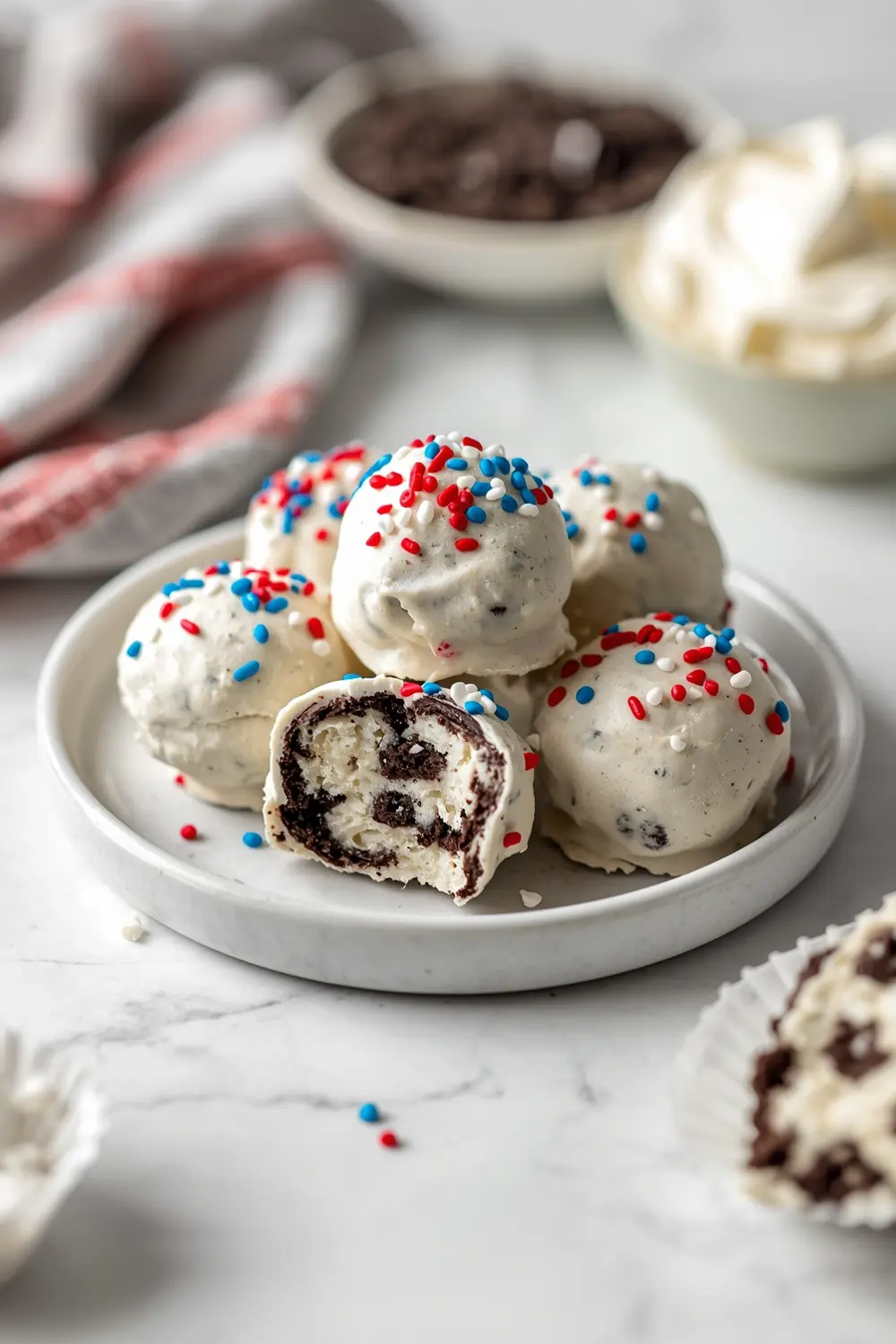 oreo truffles 4th july cozy