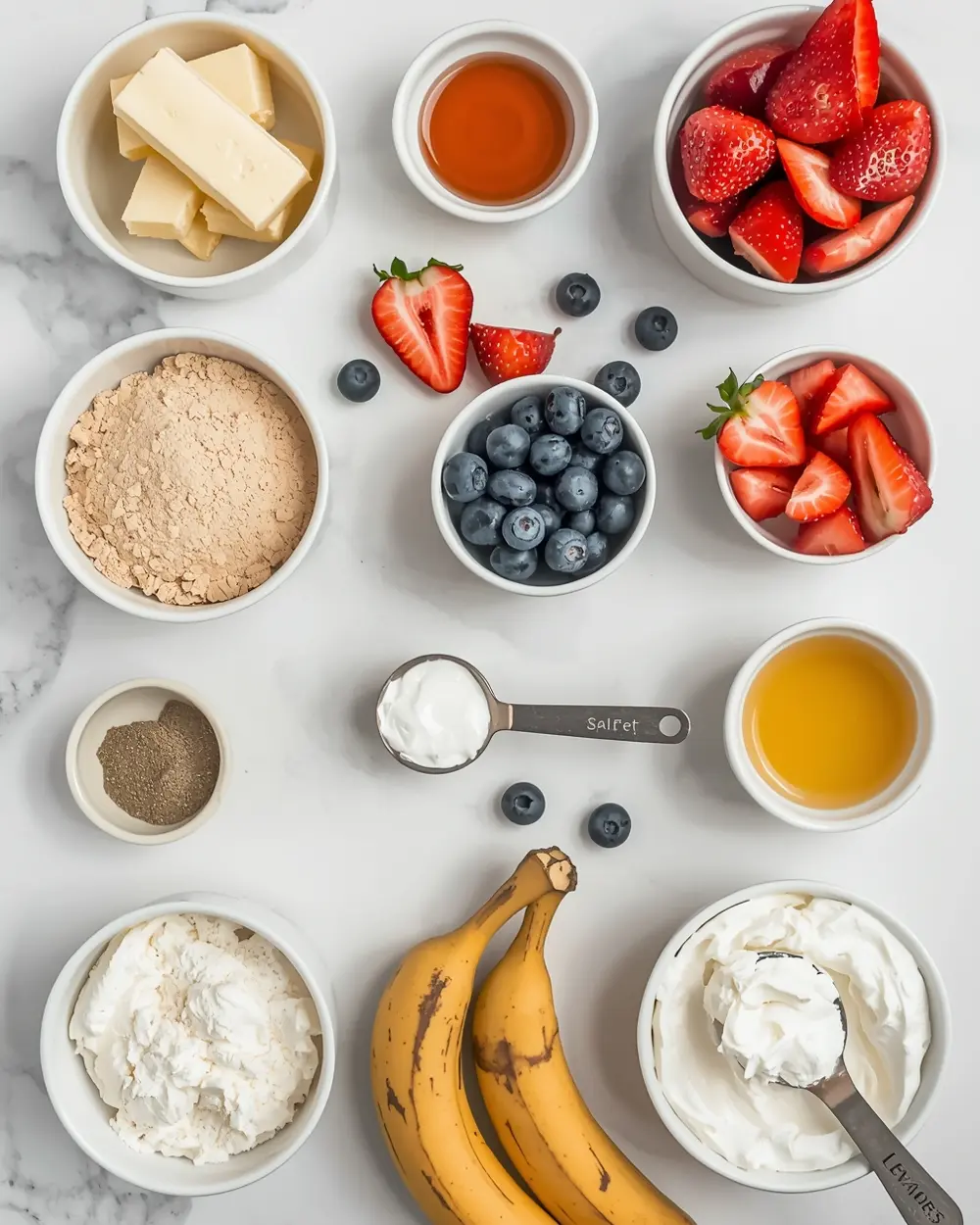 Ingredients for patriotic icebox cake cozy