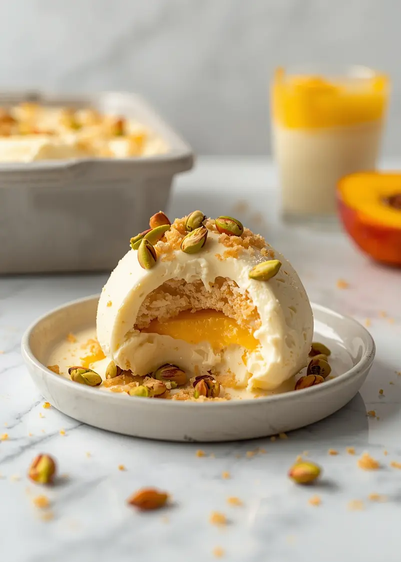 peach ice cream no churn cozy ready to serve