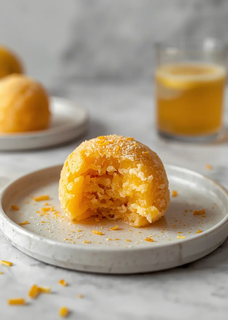 peach sorbet cozy homemade ready to serve