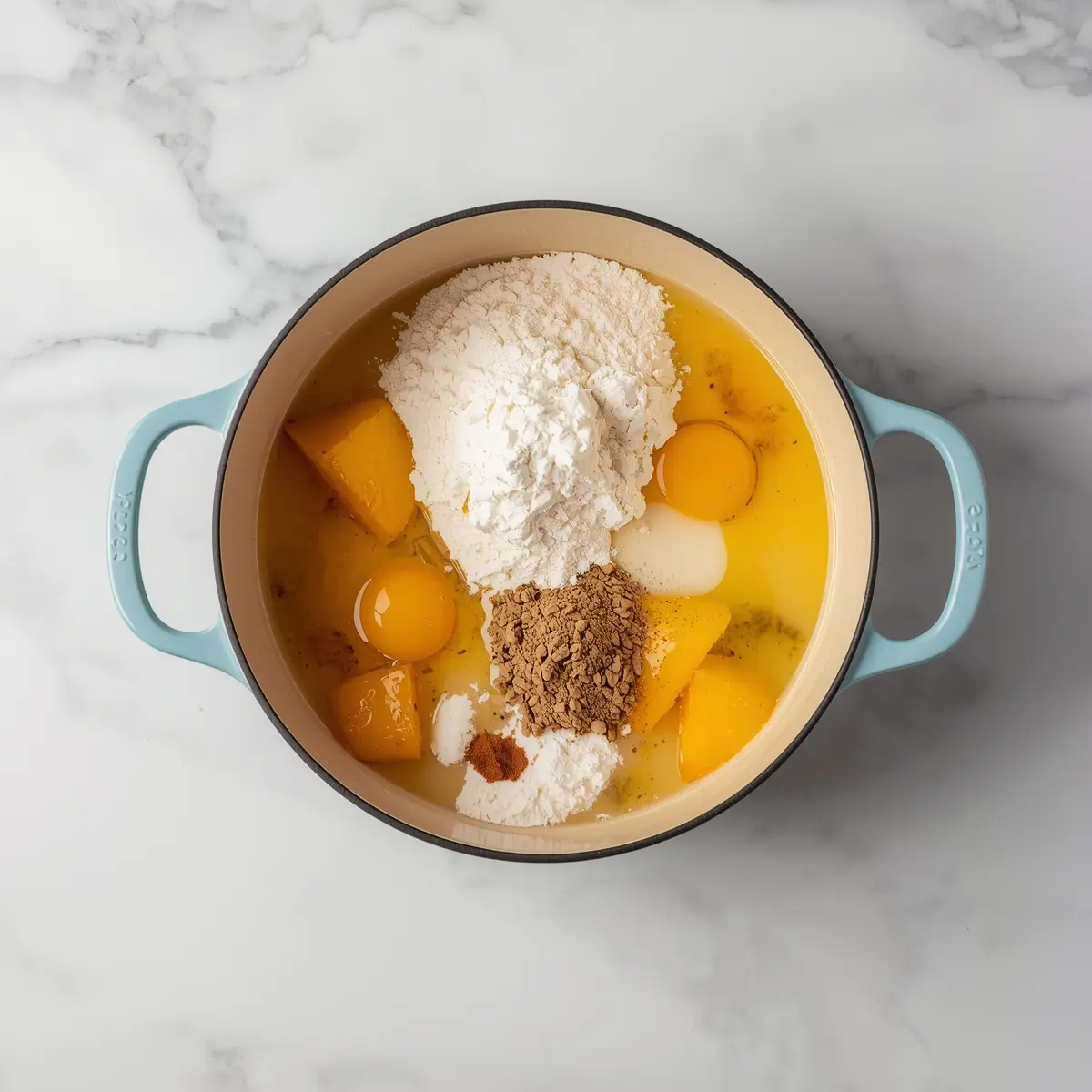 Cooking instructions for peach upside down cake cozy