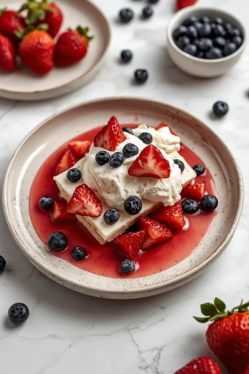 red white blue trifle cozy