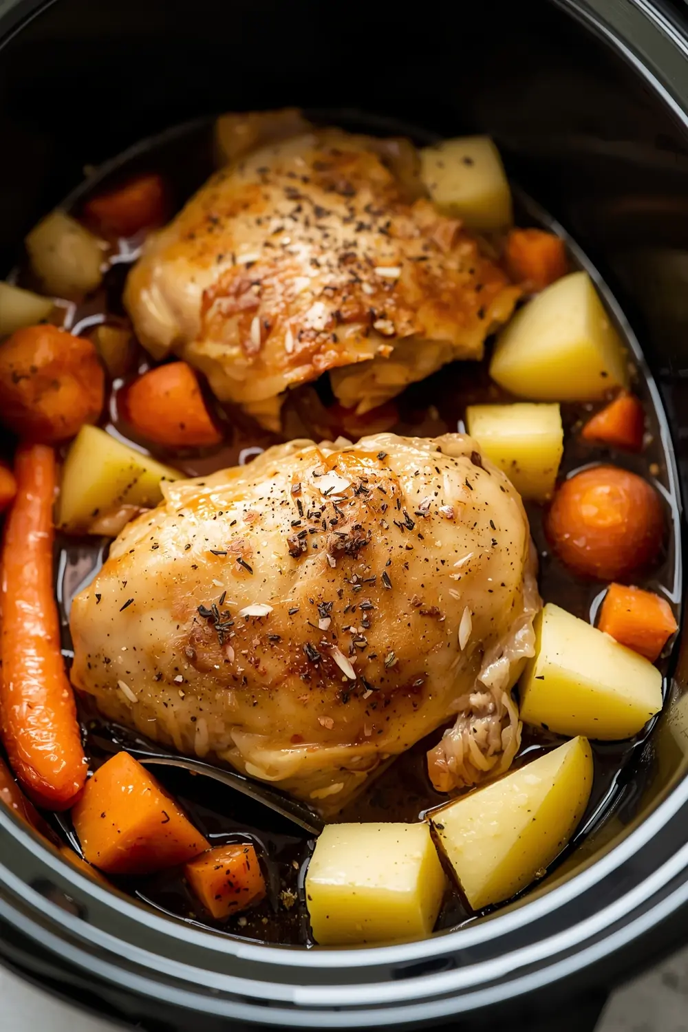 slow cooker chicken thighs