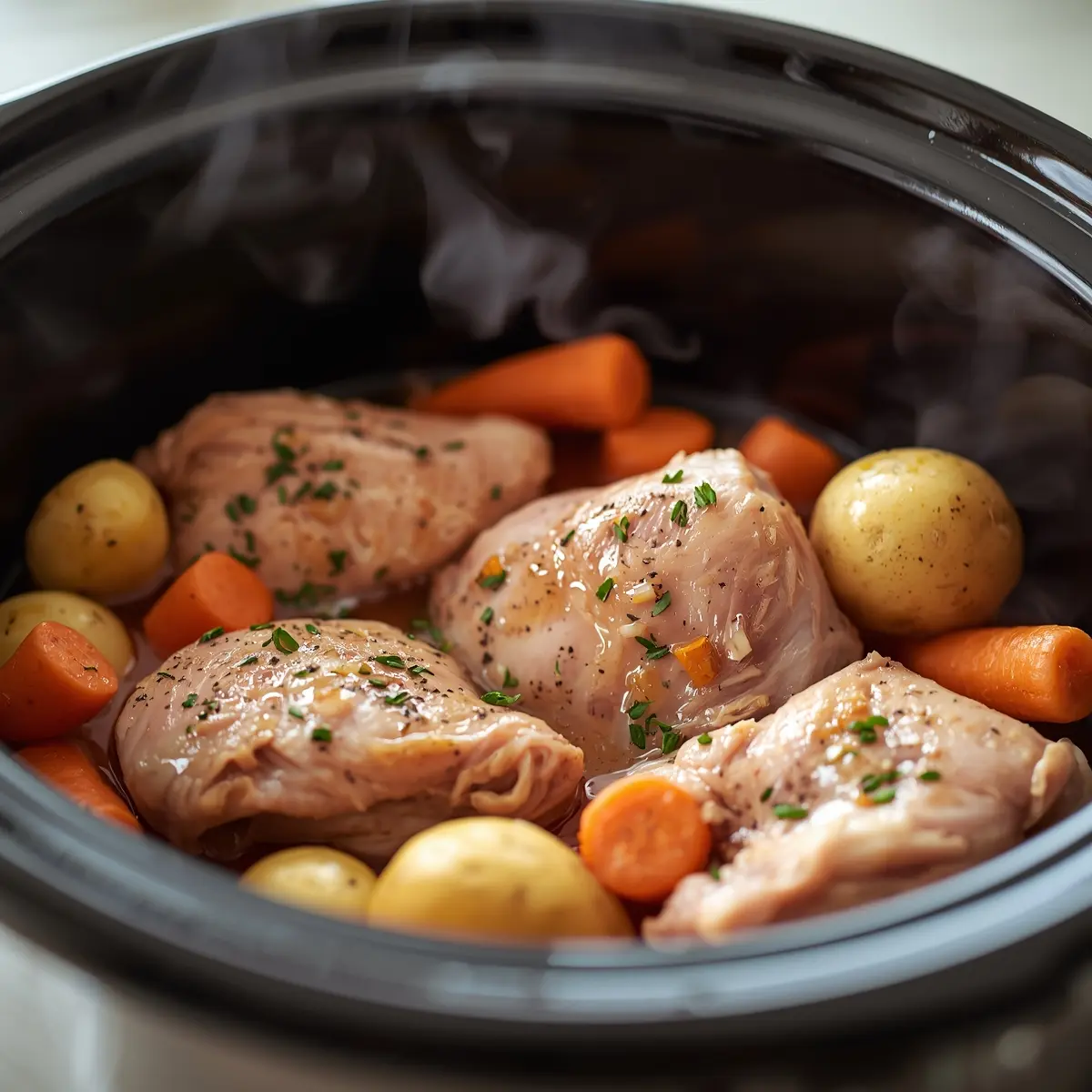Cooking instructions for slow cooker chicken thighs