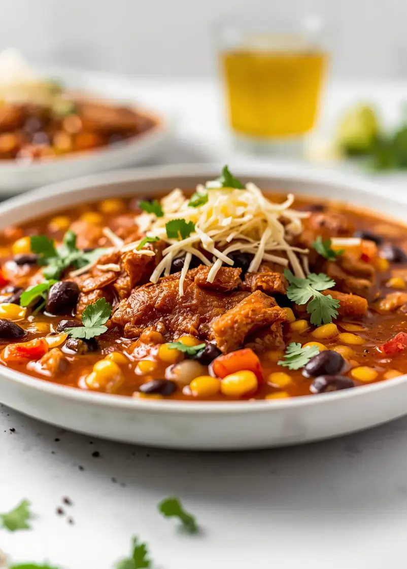 slow cooker chicken tortilla soup ready to serve