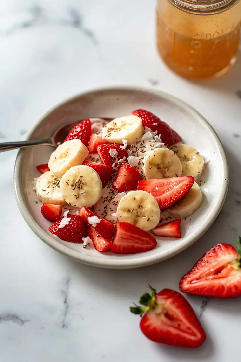 strawberry banana nice cream cozy