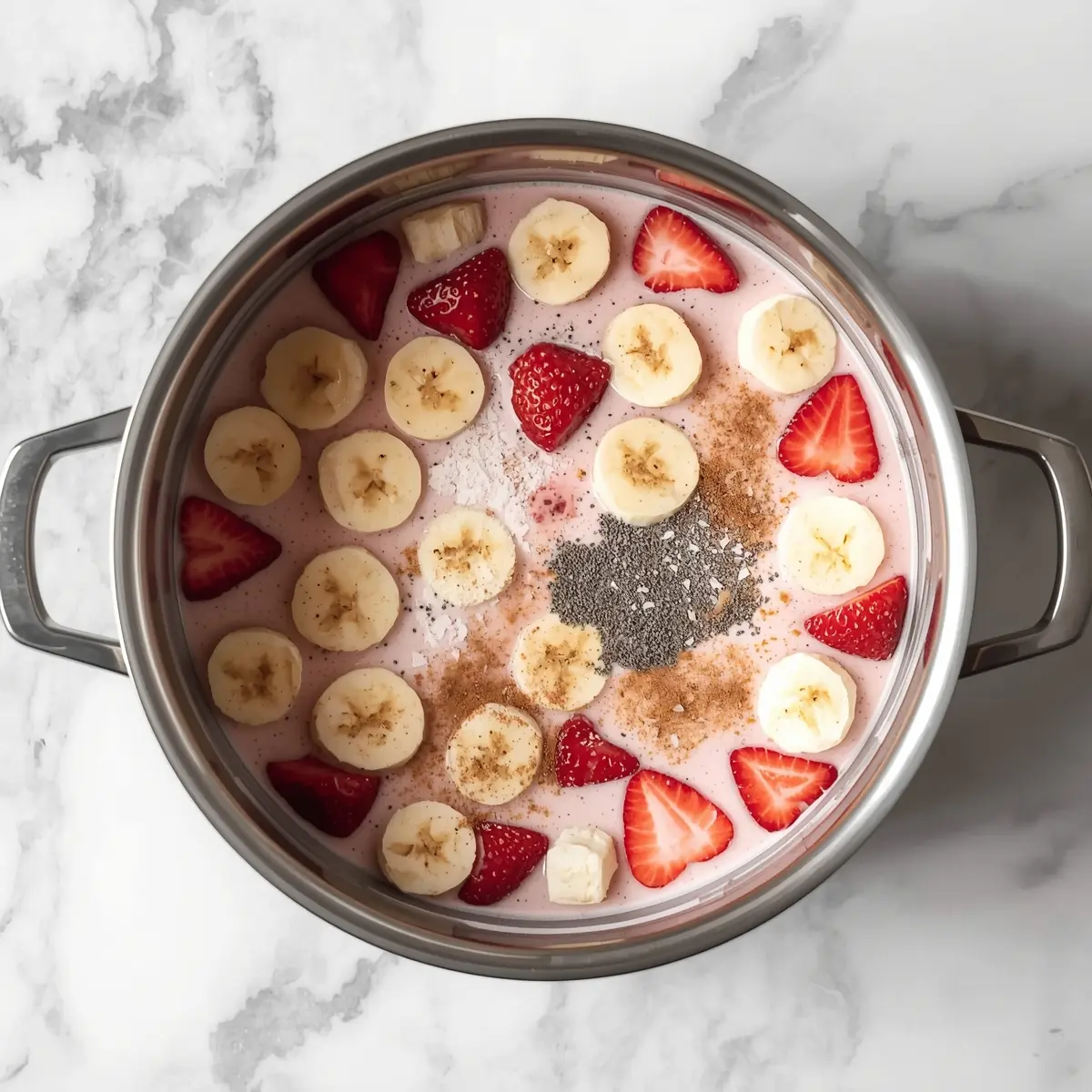 Cooking instructions for strawberry banana nice cream cozy