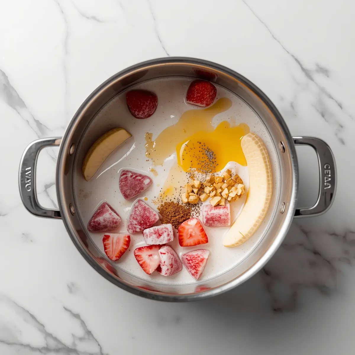 Cooking instructions for strawberry banana nice cream cozy